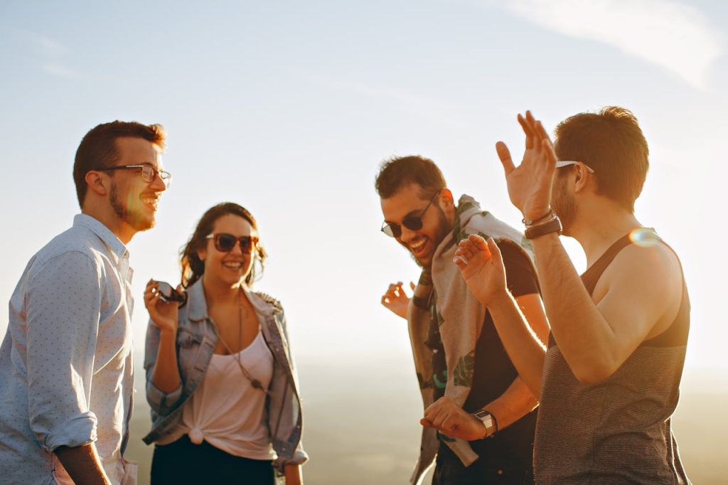 a group of friends happy after hpv vaccination as a precaution